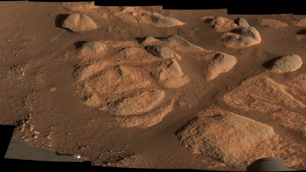 Perseverance captura formação incomum no solo marciano (Crédito da imagem: NASA/JPL-Caltech/ASU/MSSS)