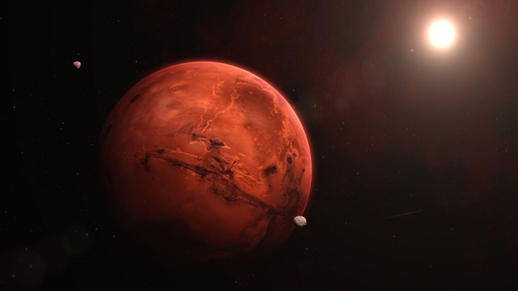 Vista do Planeta Marte (Foto: Getty Images / Canva Pro)