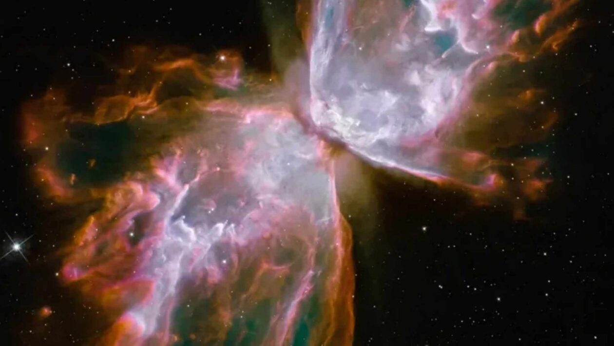 Nebulosa da Borboleta mostra sinais da formação de planetas. (NASA/ESA)