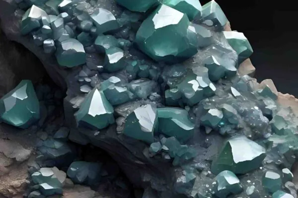 Ilustração do mineral melcherita (Crédito da imagem: Canva Pro/ Gerada com IA)