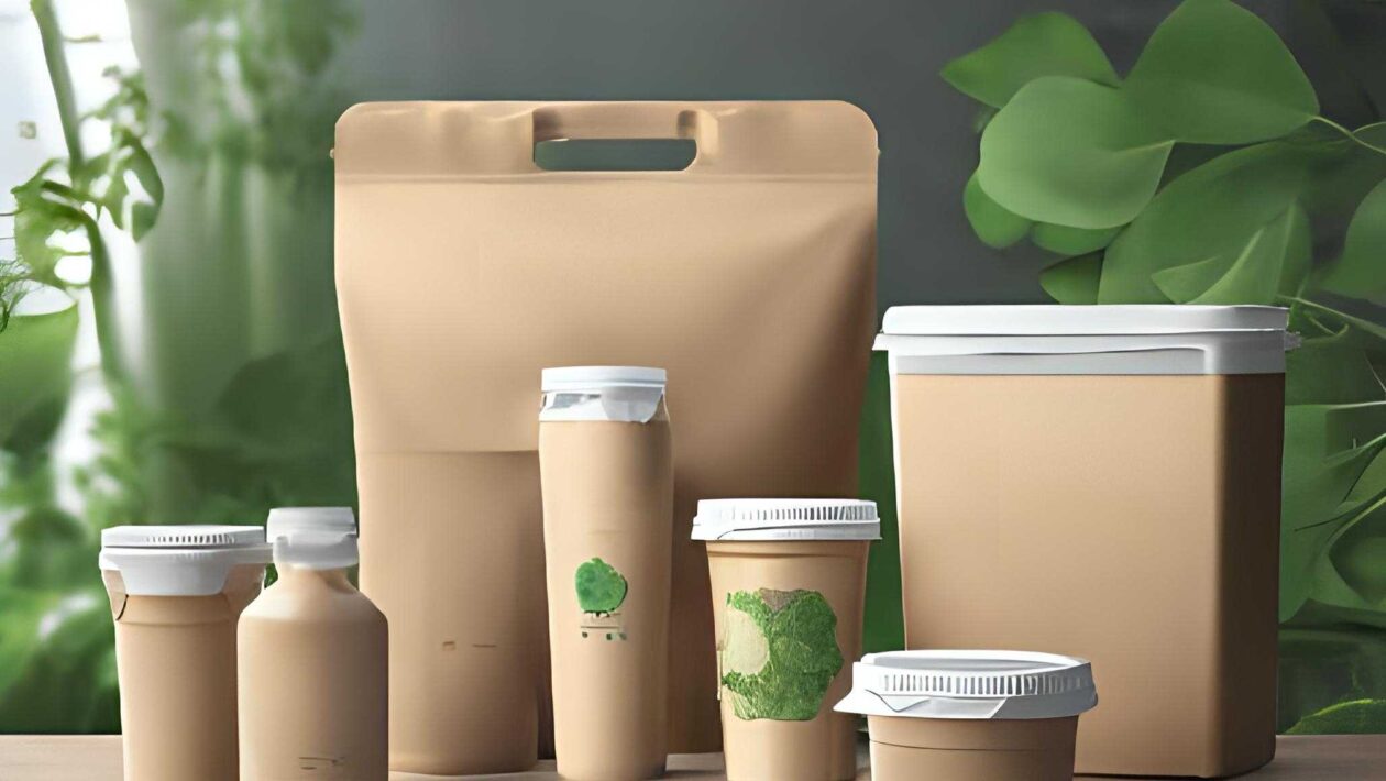 Plásticos naturais feitos de resíduos alimentares (Imagem: Gerada com IA)