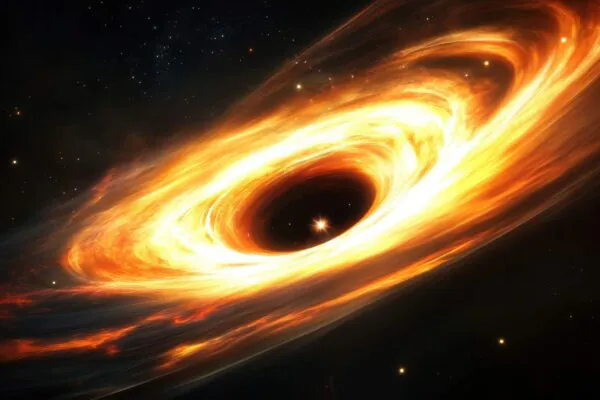Detecção inédita revela buracos negros de segunda geração no universo (Imagem: NunDigital/ Canva Pro)