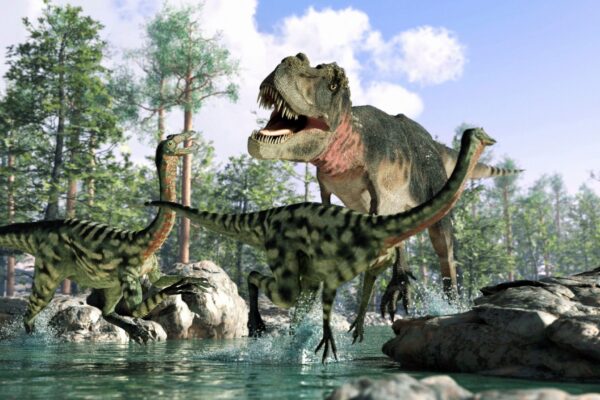 Dinossauros prosperavam pouco antes do impacto do asteroide. (Foto: Photo Libary via Canva)