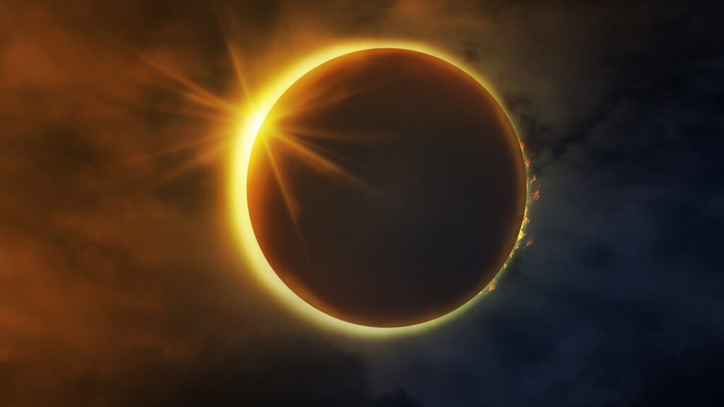 O eclipse mais longo do século vai transformar o céu em escuridão (Crédito: Getty Images/ Canva Pro)