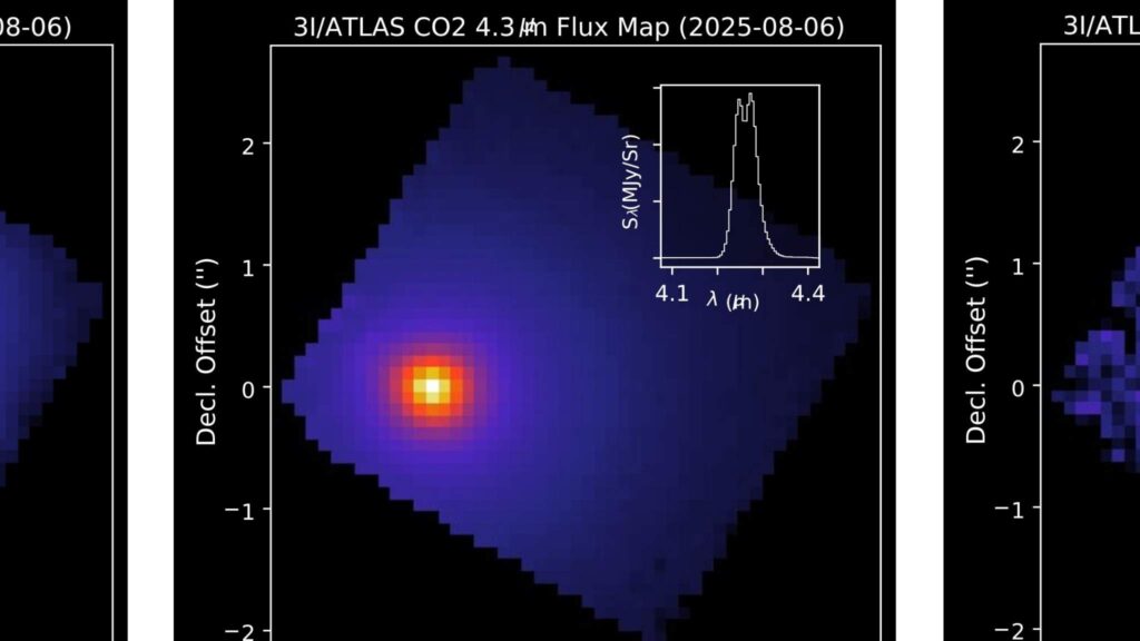 Alinhamento raro permite à sonda estudar material de fora do Sistema Solar (Imagem: NASA/James Webb Space Telescope)
