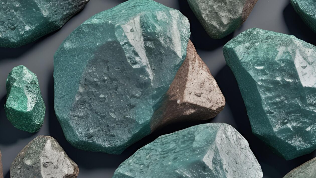 Ilustração realística de uma rocha híbrida. (Foto: Gerada com IA)