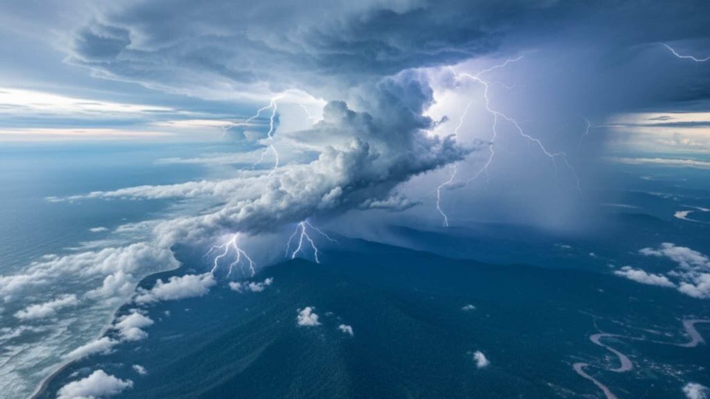 Prepare o guarda-chuva: Sudeste e Centro-Oeste terão tempestades! (Imagem: Gerada por IA/ Gemini)