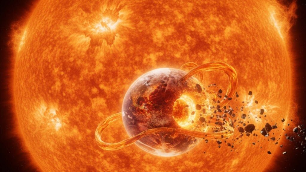 Computação quântica da NASA prevê quando Sol tornará Terra inabitável (Imagem: Gerada por IA/ Gemini)