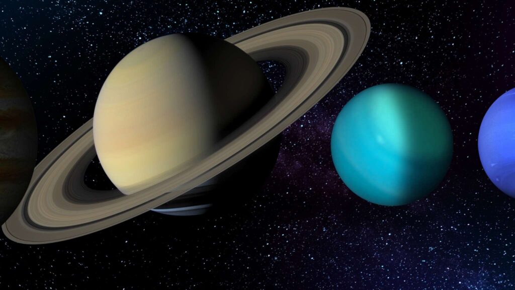 Pequeno mundo entre Saturno e Urano cria seu próprio sistema de anéis (Imagem: Alberto Sava/ Canva Pro)
