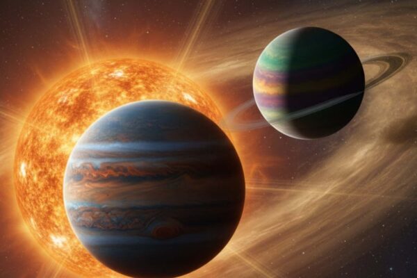 Novos Júpiteres quentes revelam segredos de sistemas próximos (Imagem: Gerado por IA/ Canva Pro)