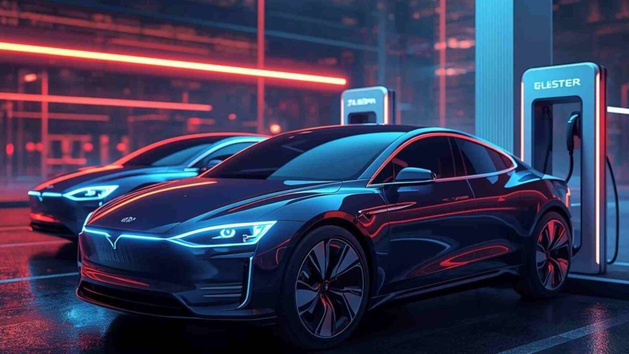 Adeus espera: tecnologia permite “abastecer” elétricos em 5 minutos (Imagem: Gerada por IA/ Canva Pro)