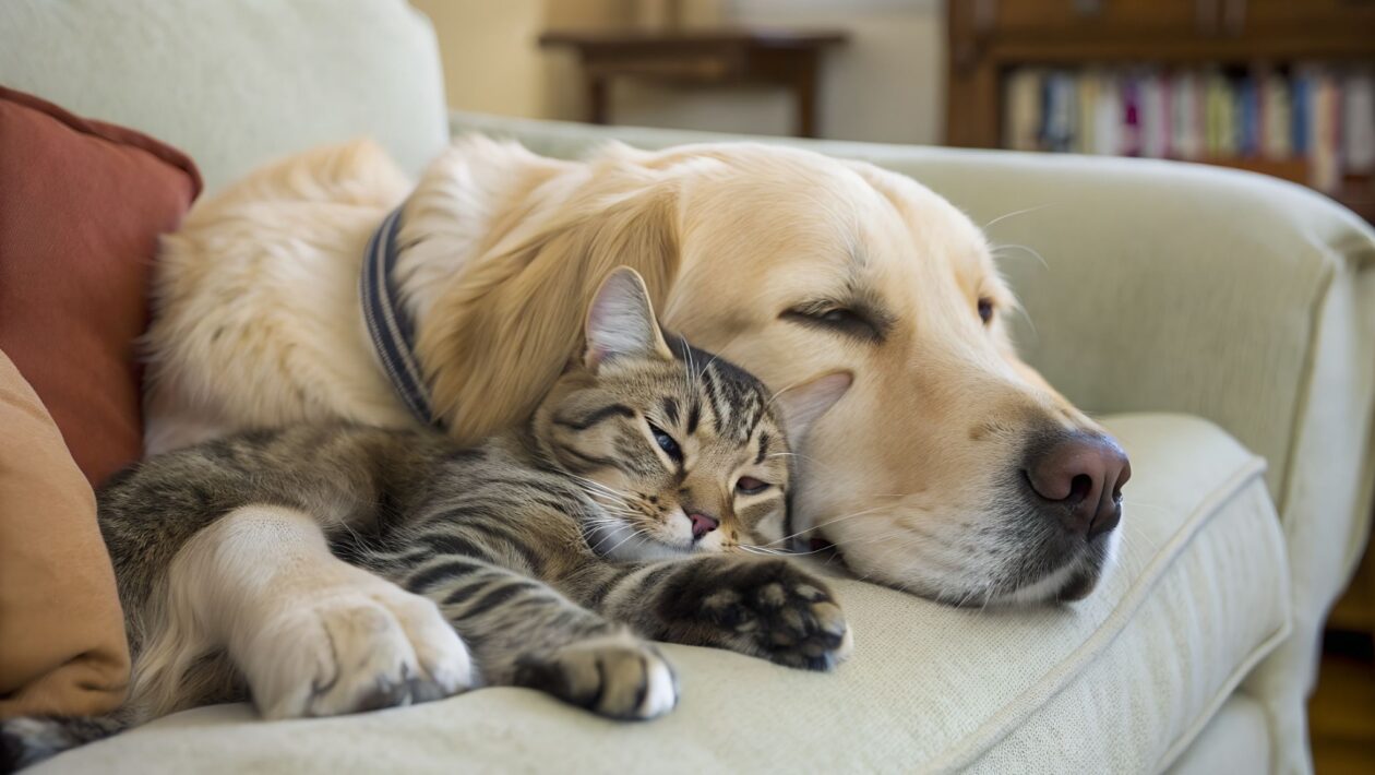 Separação inicial facilita convivência entre pets. (Foto: Rom Creator / Canva Pro)