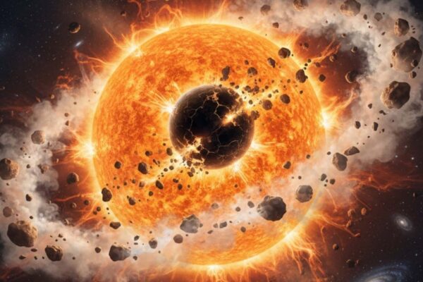 Anã branca devora fragmentos de planeta a 145 anos-luz da Terra (Imagem: Gerada por IA/ Gemini)