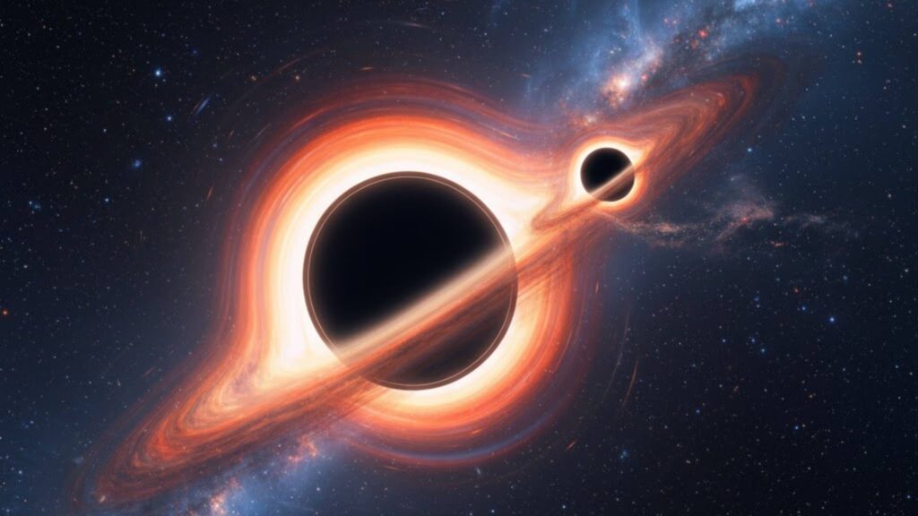 Fusões cósmicas revelam rotações extremas e sinais hierárquicos únicos (Imagem: Gerada por IA/ Gemini)