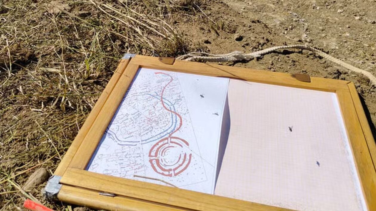 Círculos neolíticos revelam organização social antiga. (Foto: Departamento de Arqueologia de Burgenland)