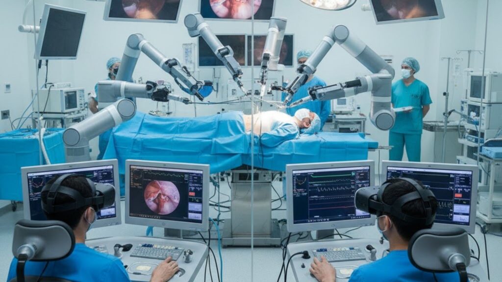 Tecnologia preserva nervos e melhora recuperação pós-operatória. (Foto: Gerada por IA via Gemini)