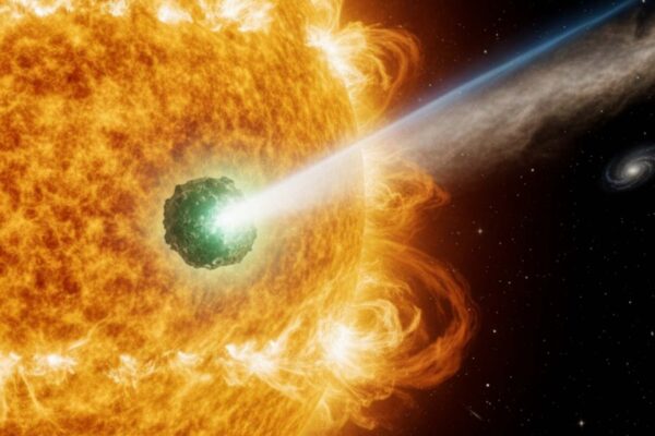 Cometa 3I/ATLAS jorra água e revela segredos do universo (Imagem: Gerada por IA/ Gemini)