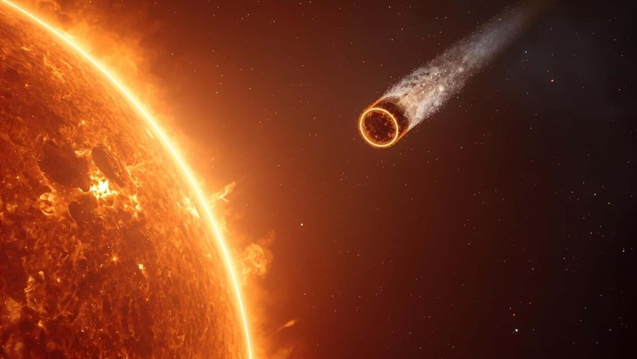 Cometa 3I/ATLAS se aproxima do Sol e revela segredos cósmicos (Imagem: Gerada por IA/ Gemini)