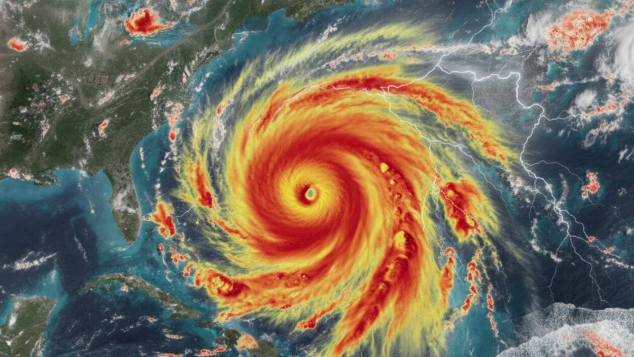 Furacão Melissa atinge Cuba com ventos de 195 km/h e inundações (Imagem: Gerada por IA/ Gemini)