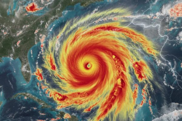 Furacão Melissa atinge Cuba com ventos de 195 km/h e inundações (Imagem: Gerada por IA/ Gemini)