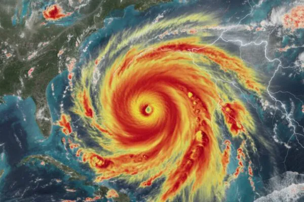Furacão Melissa atinge Cuba com ventos de 195 km/h e inundações (Imagem: Gerada por IA/ Gemini)