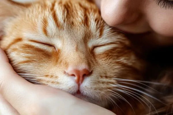 Gatos aumentam oxitocina e reduzem estresse humano. (Foto: Anytka via Canva)