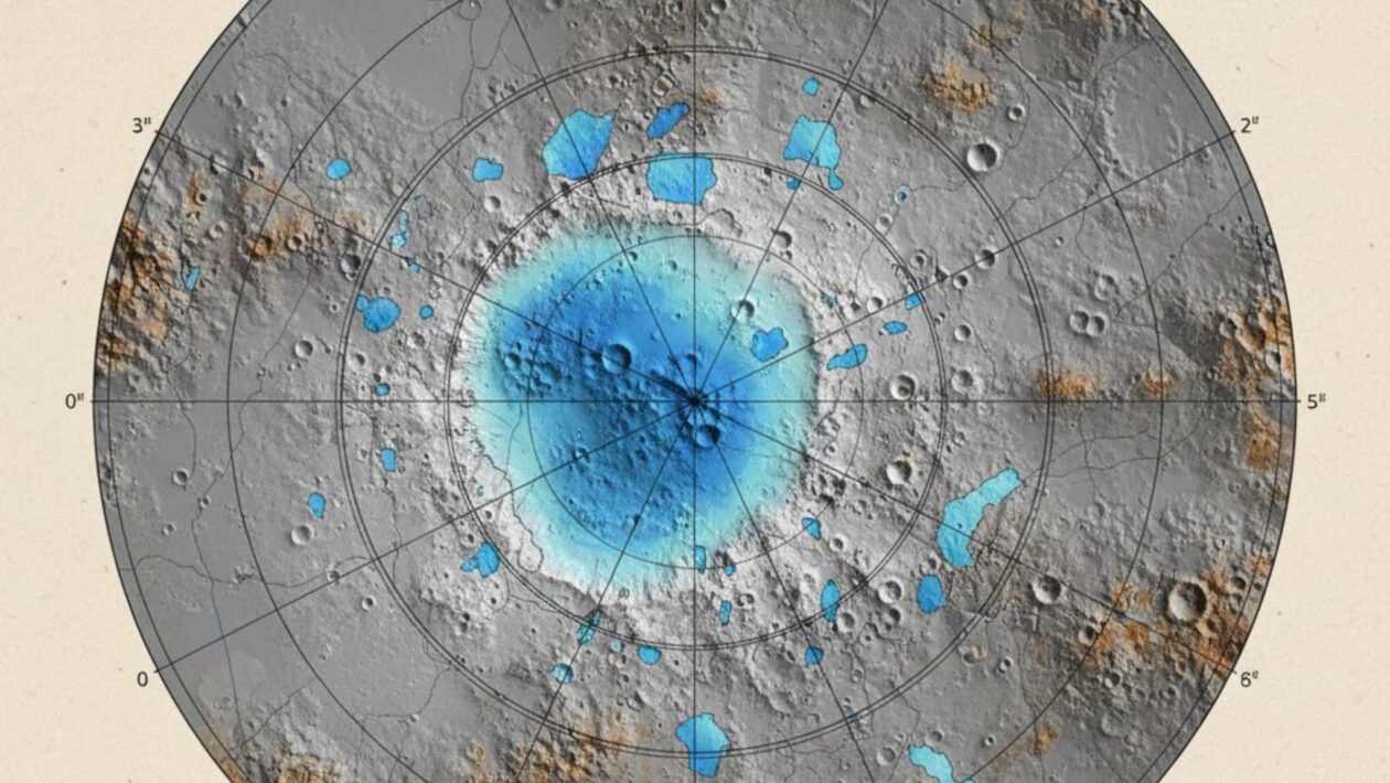 Conferência global busca desvendar onde está o gelo escondido da Lua (Imagem: Gerada por IA/ Gemini)