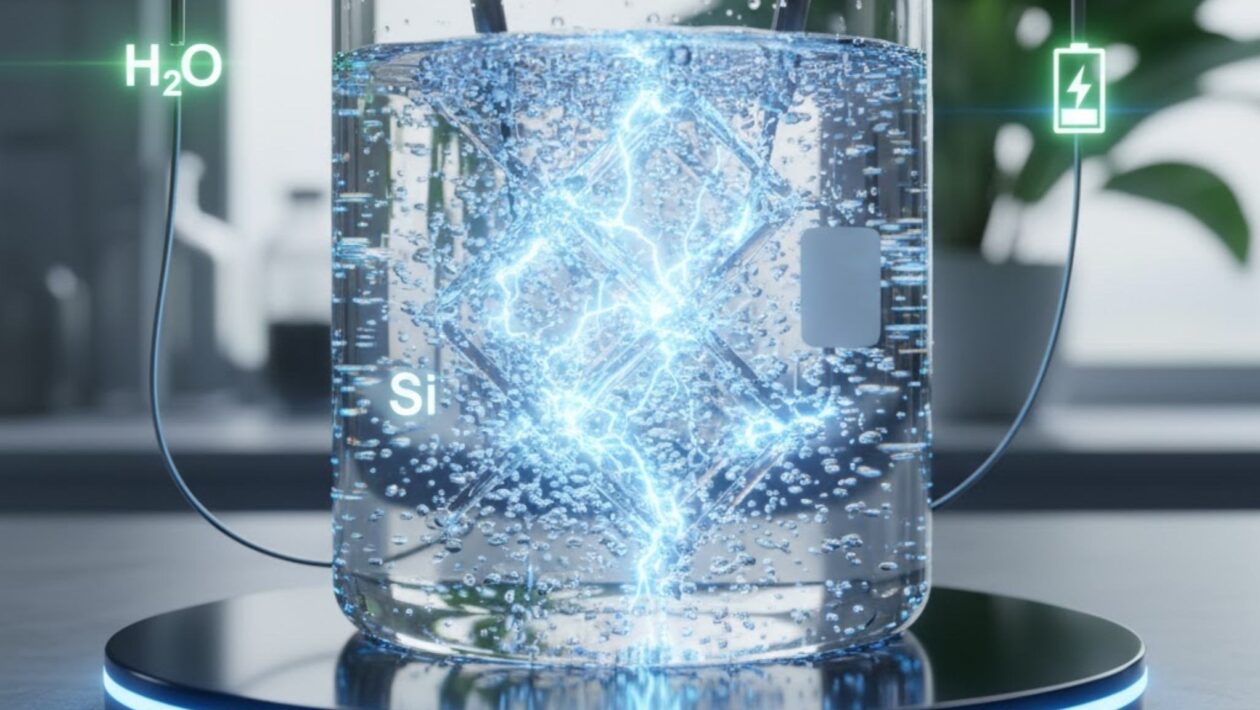 Silício e água geram eletricidade em escala nanométrica inovadora (Imagem: Gerada por IA/ Gemini)