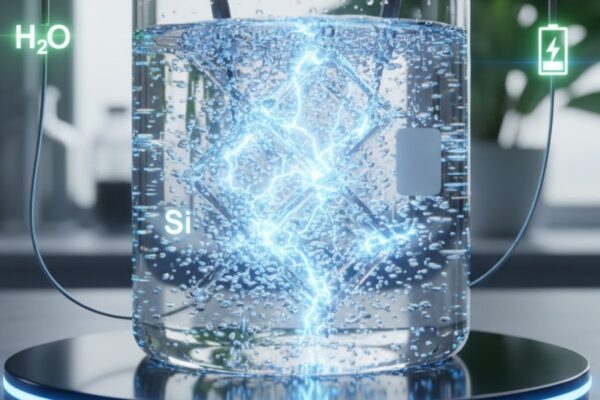 Silício e água geram eletricidade em escala nanométrica inovadora (Imagem: Gerada por IA/ Gemini)