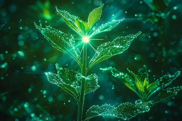 Plantas transformam luz solar em remédios potentes. (Foto: Imagem gerada por IA via Canva)