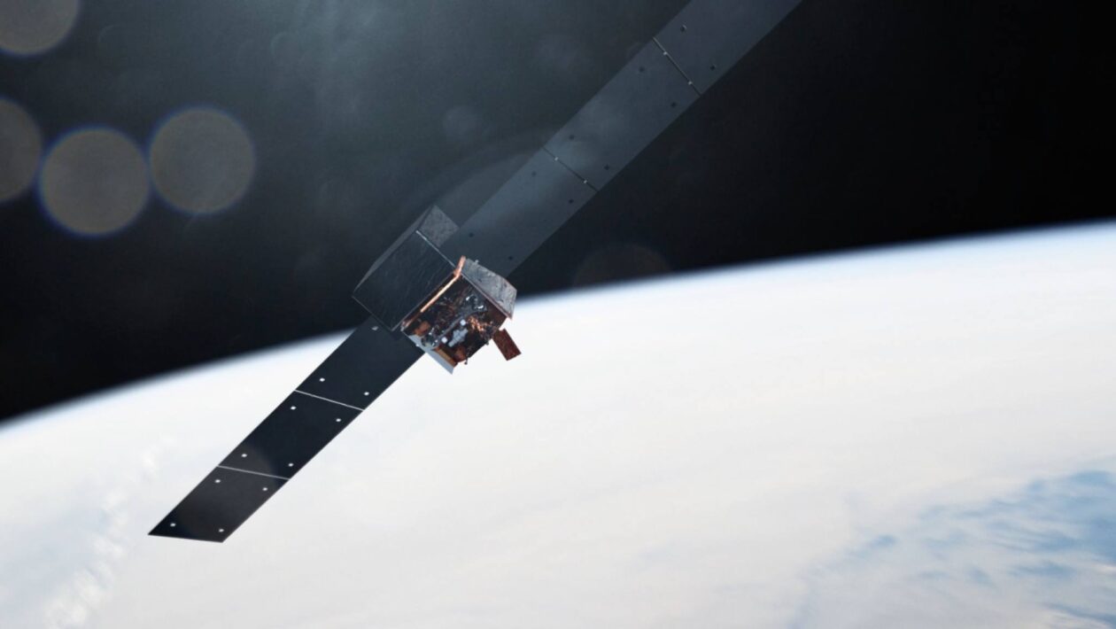 Telescópio Fermi detecta raios gama que podem revelar matéria escura. (Crédito: NASA's Goddard Space Flight Center/Chris Smith (USRA/GESTAR))