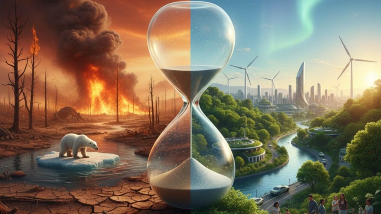 ONU alerta que metas do Acordo de Paris estão longe de serem cumpridas (Imagem: Gerada por IA/ Gemini)