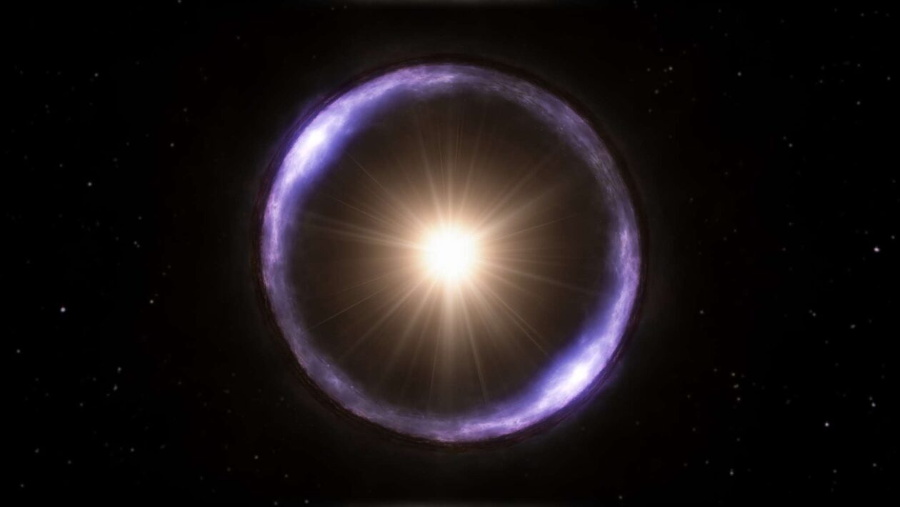 Astrônomos detectam aglomerado invisível em anel de Einstein (Crédito: Getty Images/ Canva Pro)