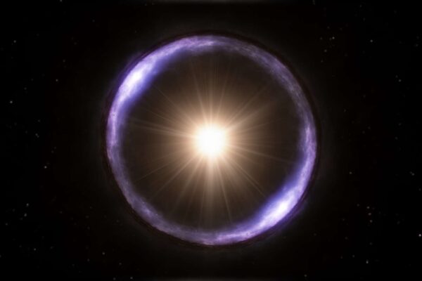Astrônomos detectam aglomerado invisível em anel de Einstein (Crédito: Getty Images/ Canva Pro)