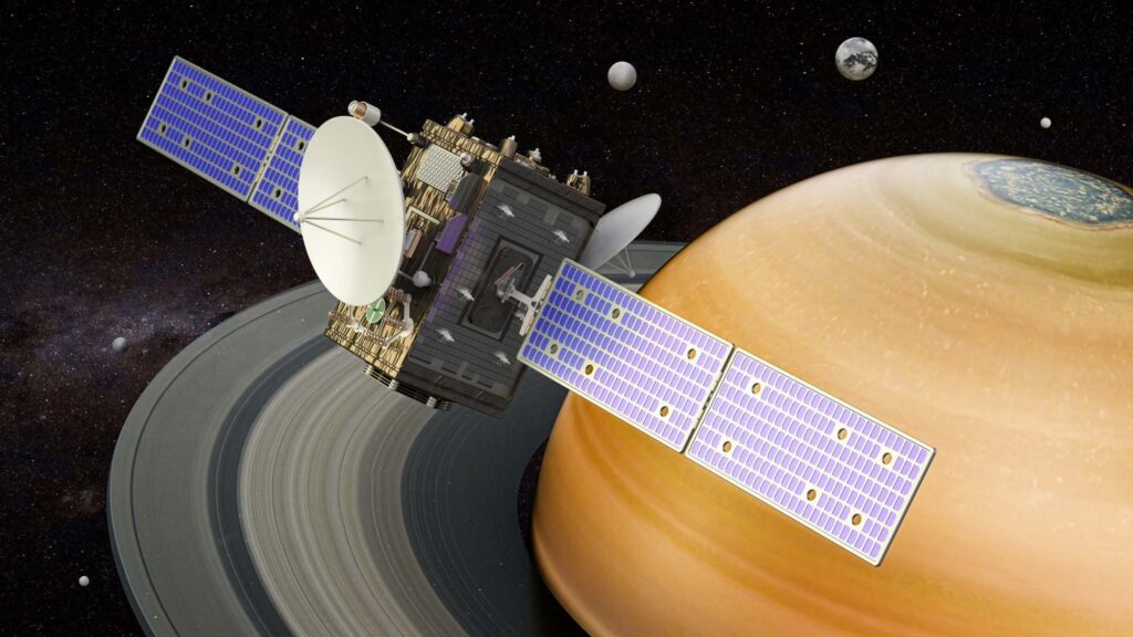 Encélado surpreende com moléculas complexas e potencial para vida (Imagem: Canva Pro)