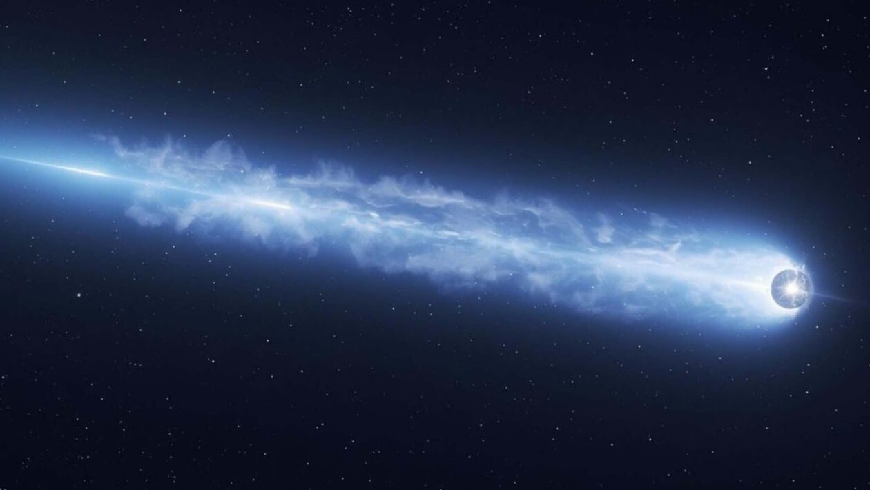 Astrônomos detectam atividade incomum do cometa 12P/Pons-Brooks (Imagem: Gerada por IA/ Canva Pro)