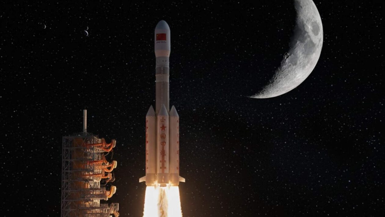 China avança em tecnologia para levar astronautas à Lua até 2030 (Imagem: Gerada por IA/ Gemini)