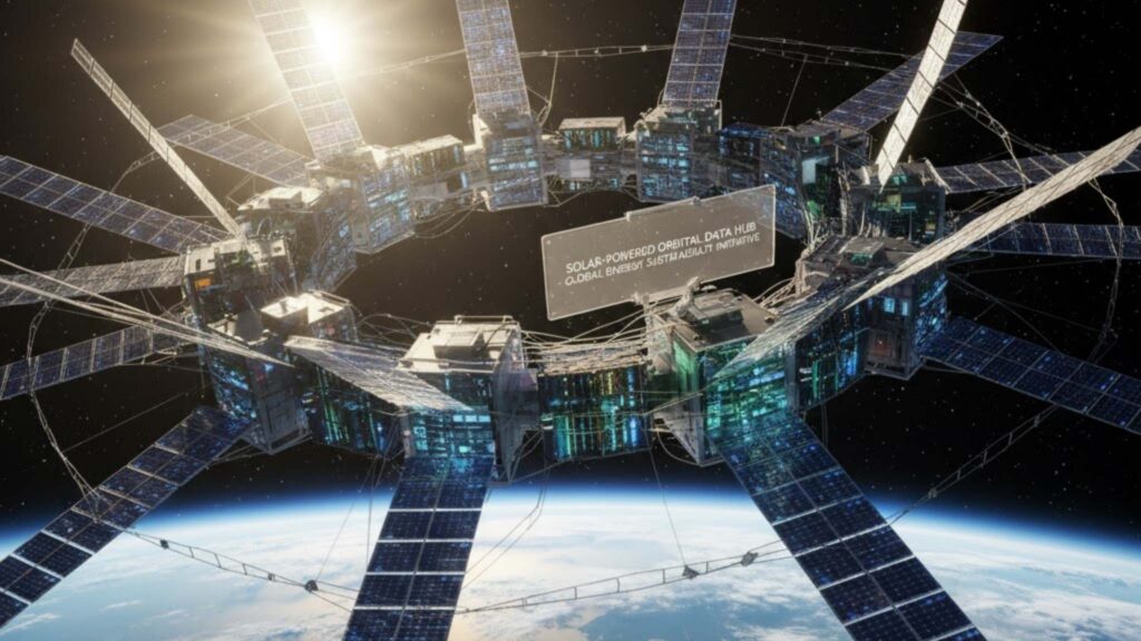 Satélites orbitais podem transformar o futuro da computação global (Imagem: Gerada por IA/ Gemini)