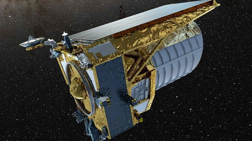 Euclid usará combustível extra para mapear estrelas e galáxias distantes. (Imagem: European Space Agency)