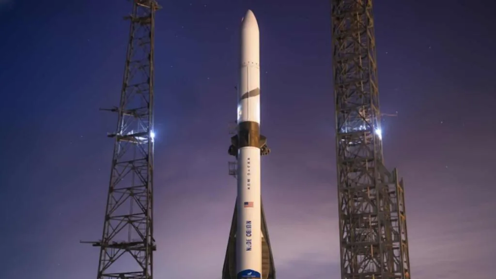 Foguete da Blue Origin testa voo reutilizável e leva satélites a Marte (Imagem: Blue Origin/ Divulgação)