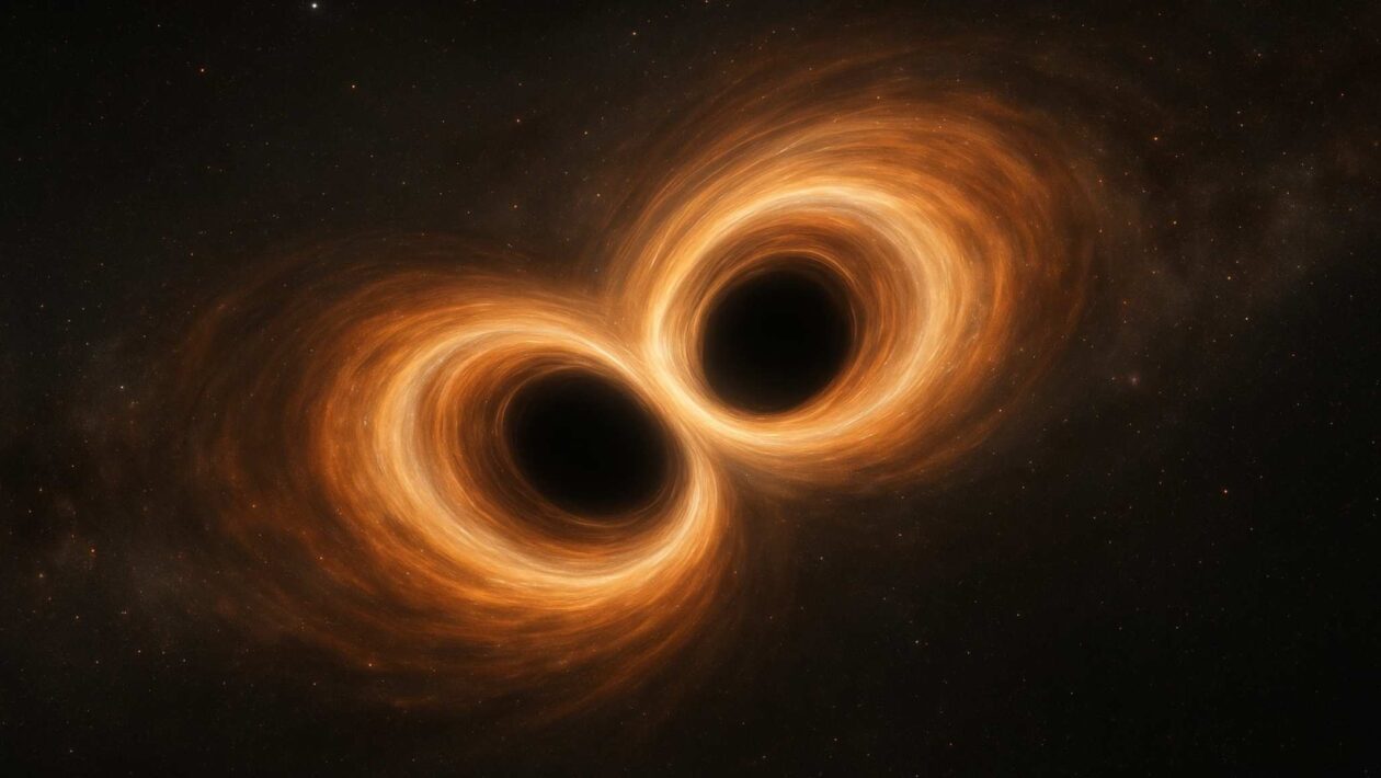 Fusão histórica confirma previsão de Hawking com alta precisão (Imagem: Gerada por IA/ ChatGPT)