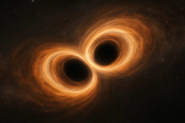 Fusão histórica confirma previsão de Hawking com alta precisão (Imagem: Gerada por IA/ ChatGPT)