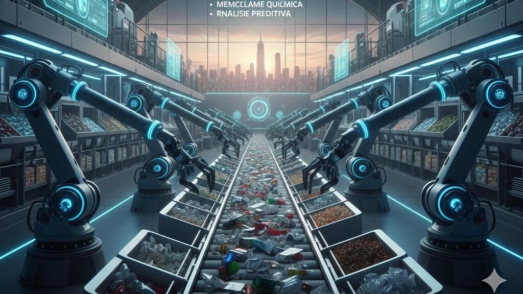 Robôs inteligentes elevam a recuperação de recursos a novos patamares (Imagem: Gerada por IA/ Gemini)
