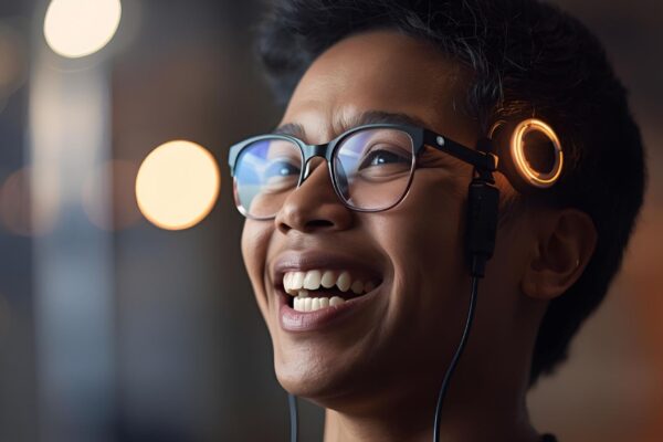 Nova interface neural devolve fala natural a pessoas com paralisia. (Foto: Gerada por IA via Canva)