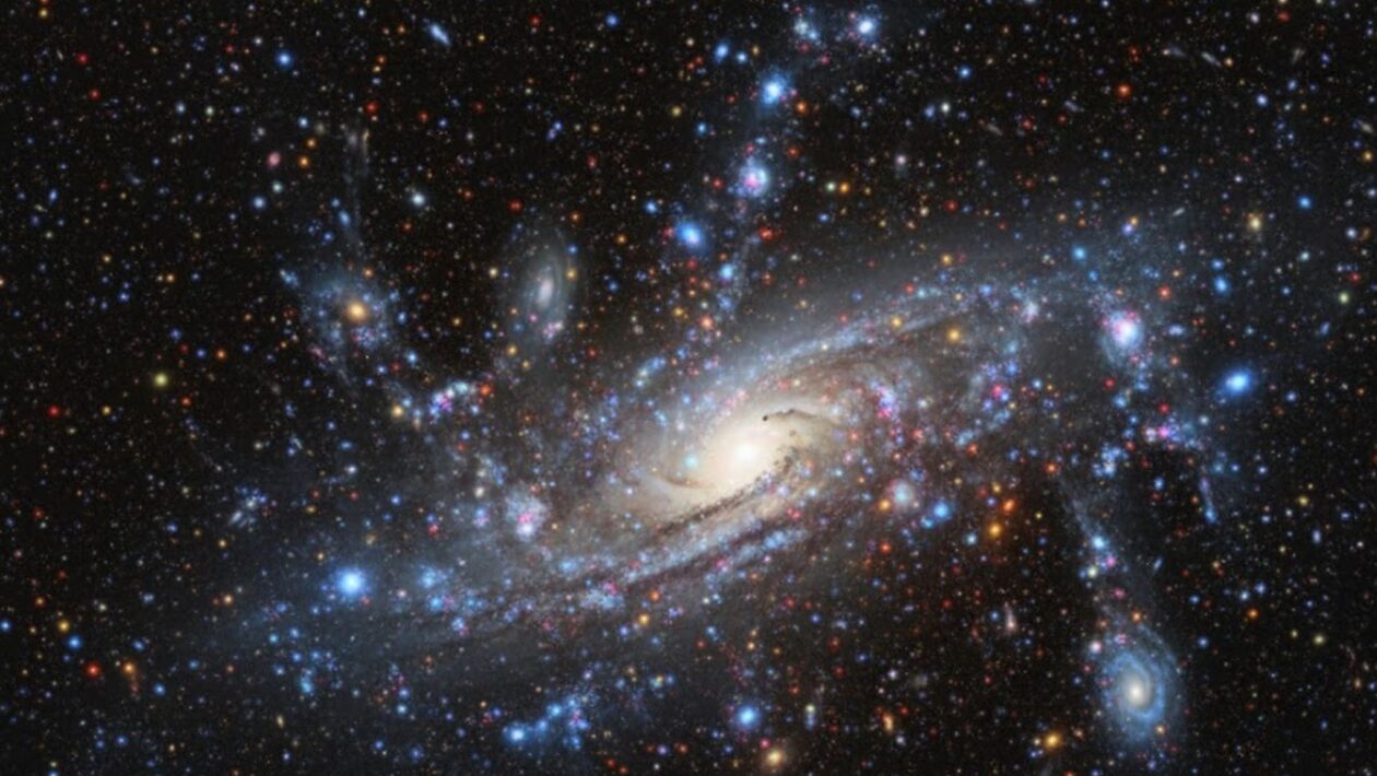 Galáxia isolada surpreende ao formar novas estrelas sem fusões antigas (Imagem: Gerada por IA/ Gemini)