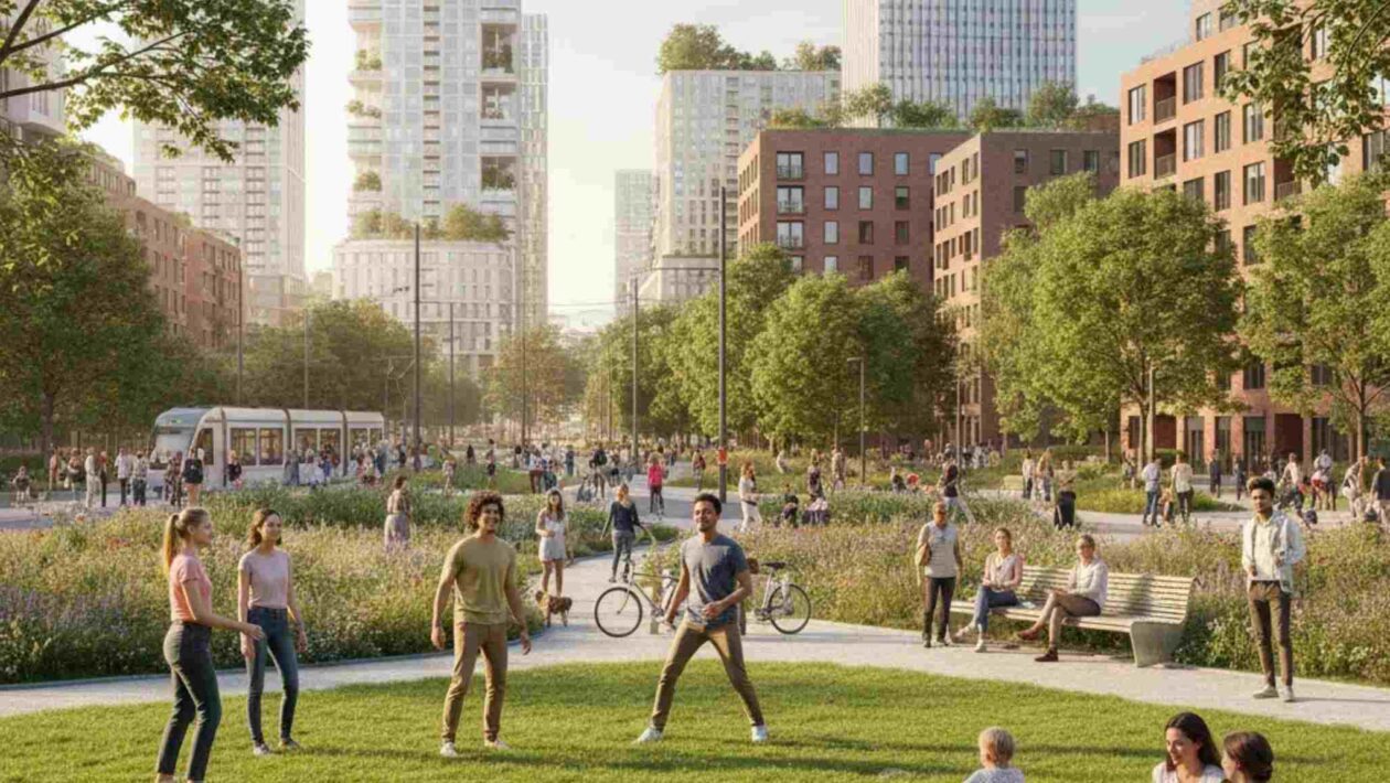 Áreas verdes reduzem hospitalizações por transtornos mentais graves (Imagem: Gerada por IA/ Gemini)