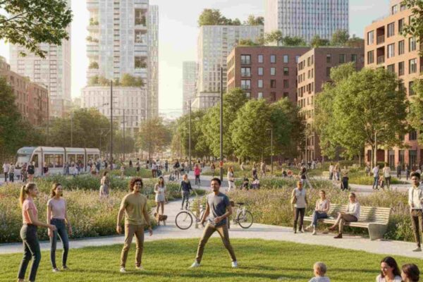 Áreas verdes reduzem hospitalizações por transtornos mentais graves (Imagem: Gerada por IA/ Gemini)