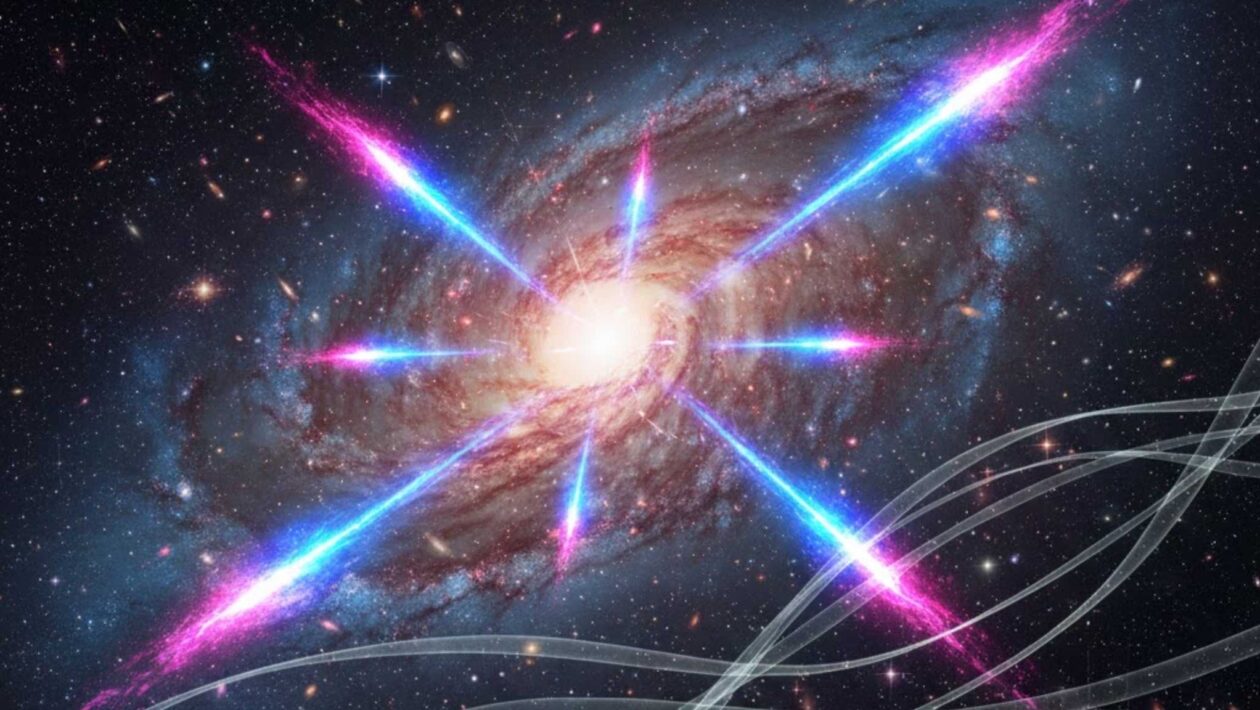 Telescópio chinês registra 155 rajadas da FRB 20240114A (Imagem: Gerada por IA/ Gemini)