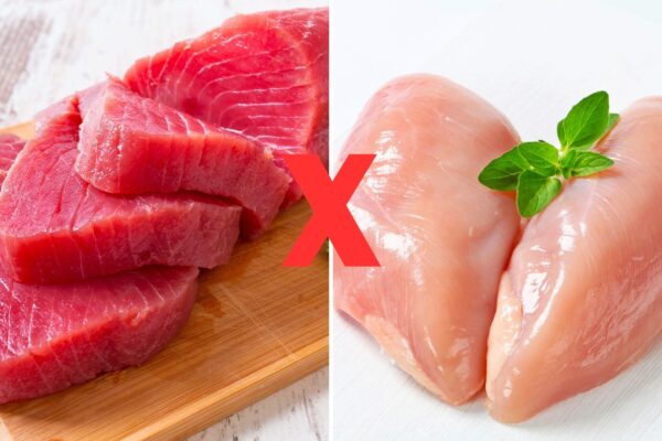 Atum possui mais proteína e ômega-3 que o peito de frango. (Foto: Getty Images via Canva)