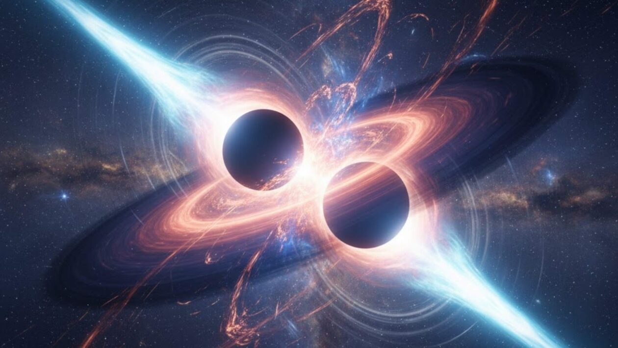 Buracos negros massivos desafiam a física e revelam segredos cósmicos (Imagem: Gerada por IA/ Gemini)